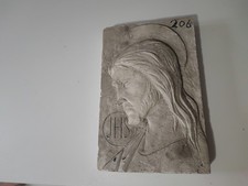 CALCO MATRICE STAMPO GESSO IMMAGINE SACRA GESU' CRISTO CRISTIANESIMO CHIESA