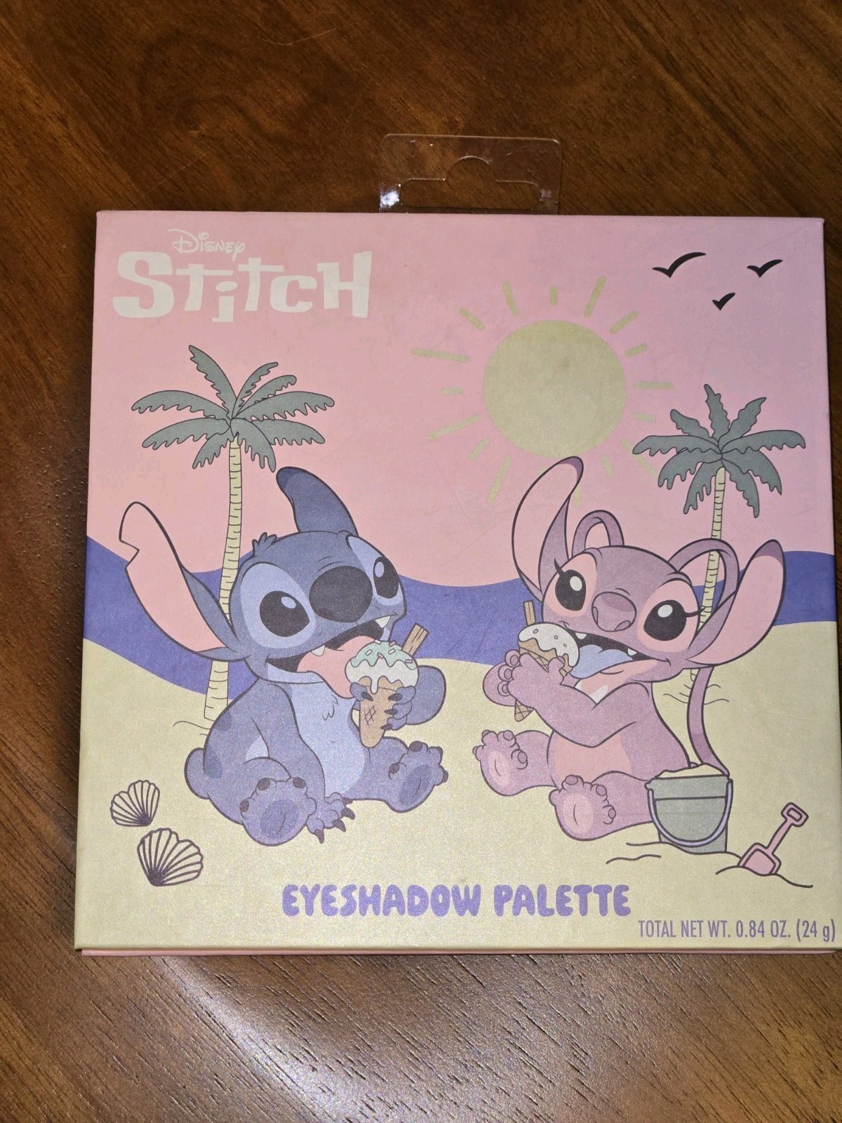 Nuevo Disney - Stitch & Angel - Paleta de sombras de ojos de 16 colores con espejo
