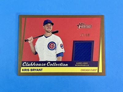 Kris Bryant 2016 Topps Heritage Clubhouse Collection Relic #CCR-KB /99 Cubs