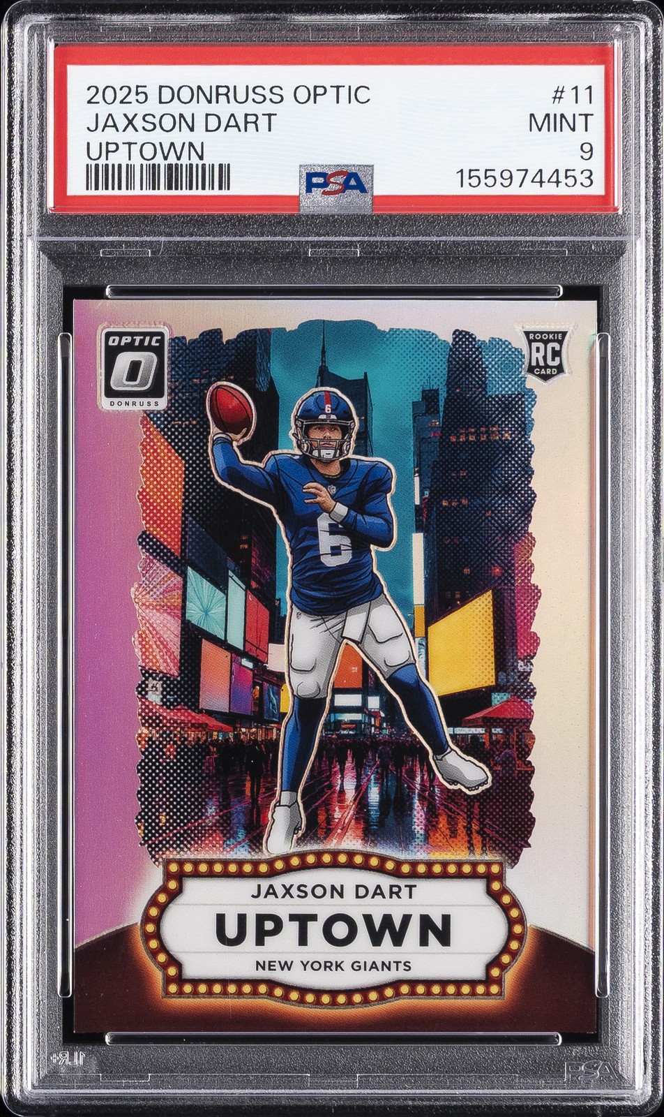 2025 PANINI DONRUSS OPTIC UPTOWN #11 JAXSON DART PSA 9