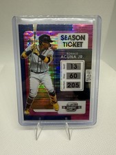 2022 Panini Chronicles Contenders Optic Pink Prizm Ronald Acuna Jr. #24 Braves