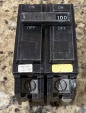 GE THQL21100 CIRCUIT BREAKER 2- POLE 100 Amp PLUG IN