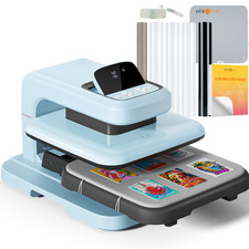 15x15 in Heat Press Machine Auto 2 Heat Press Tool  Material Accessory Kit