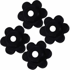 Garden Flag Stoppers - Durable Rubber Black Rings for American Lawn Pool Small F