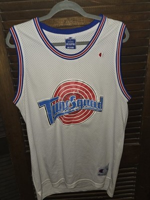 Vintage Champion Tune Squad Lola Bunny 10 Jersey Space Jam White Mesh USA M