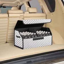car organizers and storage for SUV,trunk organizer for sedan, leather foldable