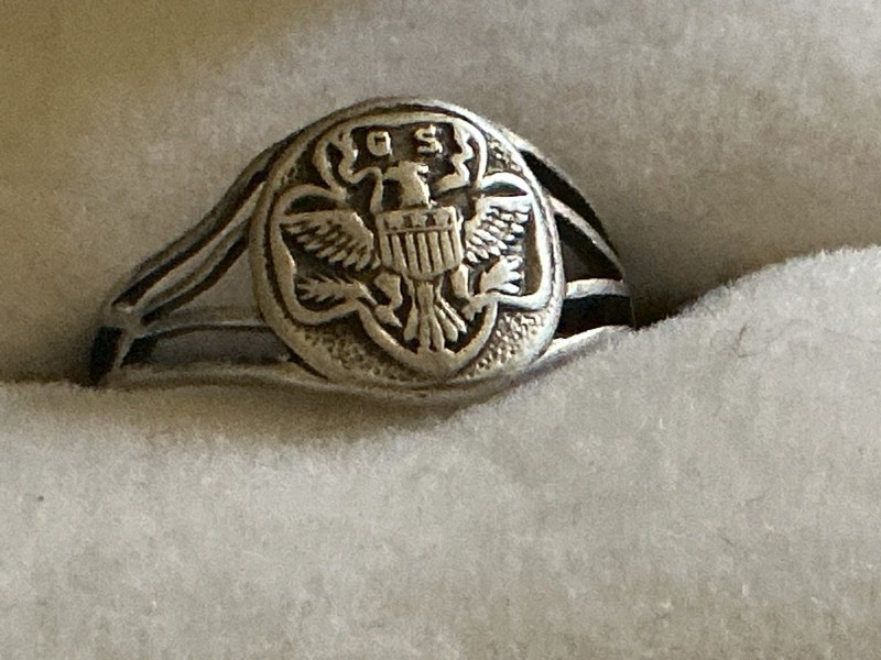 Vintage Sterling Silver Girl Scout Ring Size 5.5