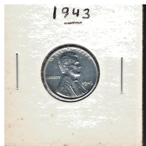 1943 LINCOLN STEEL  CENT-GEM UNCIRCULAED  (FREE SHIPPING)