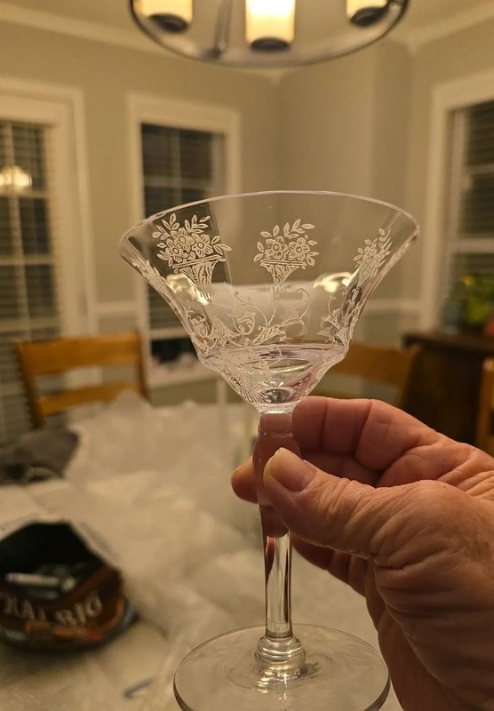 1920's Fostoria Champaign/Cocktail Glass Set of 4
