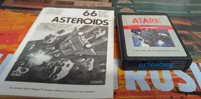 Asteroids (Atari 1981) for Atari VCS 2600 (Modul & Manual bw) Classic CX2649