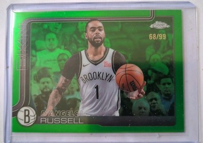 2025 Topps Chrome D'Angelo Russel /99 green Refraktor