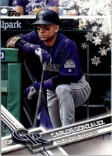 2017 Topps Walmart Holiday Snowflake #HMW174 Carlos Gonzalez - BB
