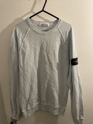 Authentischer hellblauer Stone Island Pullover Small Herren ''