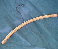 Vintage Wooden Advertising Clothes Fur Hanger Hudson  s Department Store