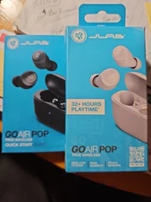 JLab Go POP+ True Wireless Earbuds White