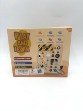 Montessori Toddler 1 Busy Board Wooden Sensory Board LED Lights Switches, NEW