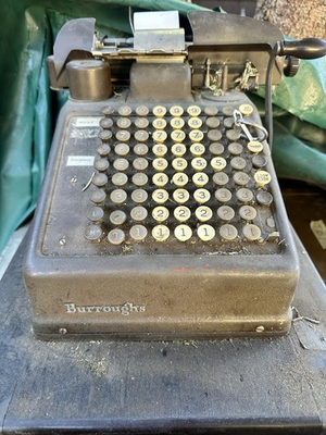 #ad #ad Vintage Burroughs Adding Machine Cash Register Americana $35.75