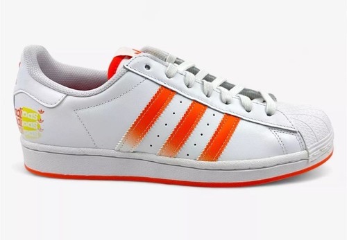 Adidas Superstar Y2K White Orange Mens Athletic Sneaker Sz: 10.5 US NEW - Picture 10 of 12