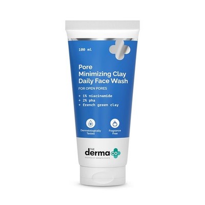 Derma Co Clay Face Wash 1% Niacinamid 2% PHA für Poren 100ml