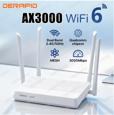 FENVI AX3000 WiFi 6 Mesh Repeater 2.4G 5GHz Range Extender 4 Antennas Gigabit