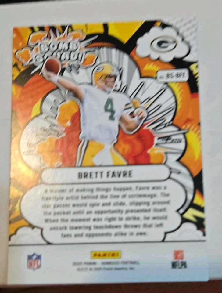 Brett Favre 2025 Panini Donruss 💣🔥💣🔥 Bomb Squad BSBFE eBay