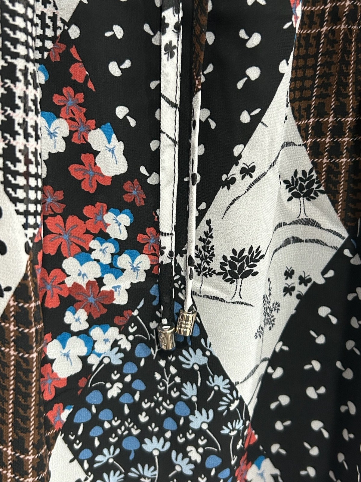 Tommy Hilfiger Multicolor Patchwork Pleated Long … - image 4