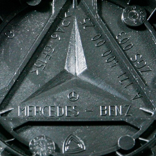 2 7/8" Mercedes-Benz Black Center Cap #A1714000025 single - Picture 3 of 3