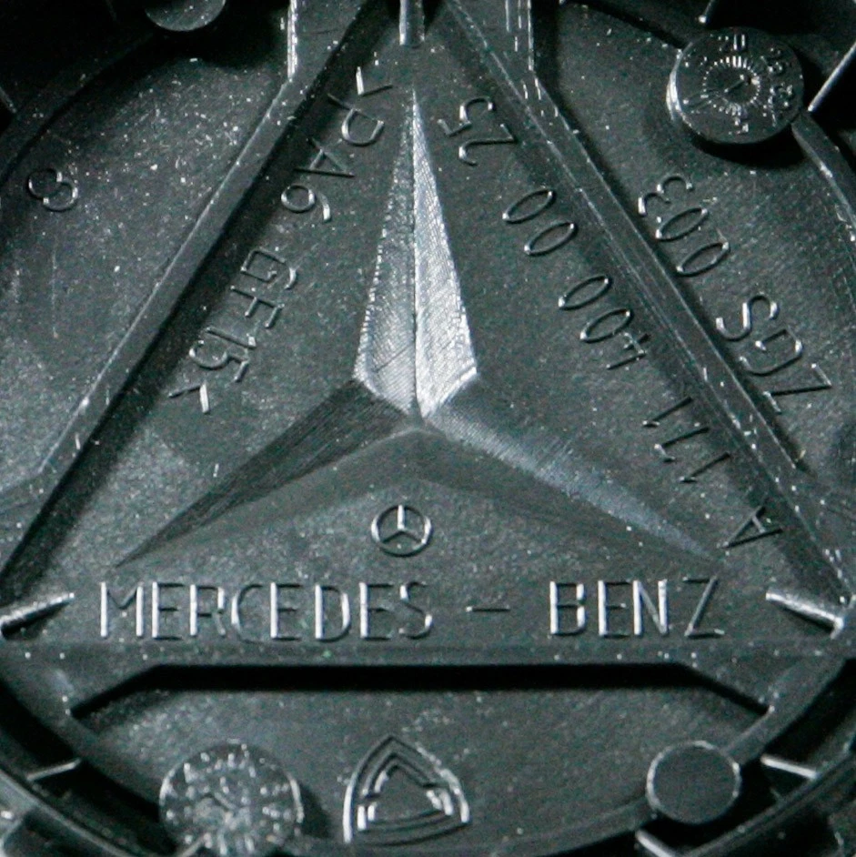 2 7/8" Mercedes-Benz Black Center Cap #A1714000025 single - Image 3 of 3