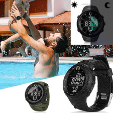 Backlight Wristwatch Waterproof Men's Military Tactical LED Digital Sports Watch