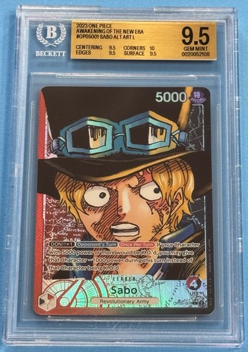 Sabo (Alternate Art) graded BGS 9.5 for sale on eBay