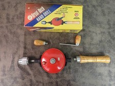 Great Neck No. 42 10-1/2" Eggbeater Hand Drill, 3 Jaw Chuck, 3/8" Capacity (M11)