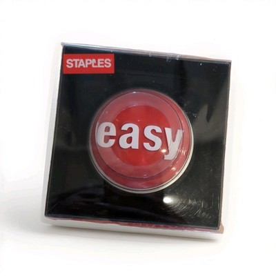 Staples ''That Was Easy'' Button New in Box