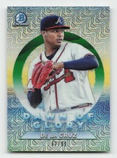 2020 Bowman Chrome #DG-3 Jasseel De La Cruz Dawn of Glory Mojo Refractor