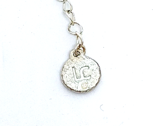 Collana Bavaglino Blu Verde Pavone Argento Catena Dichiarazione Liz Claiborne Vintage 16" - Foto 5 di 10