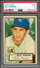 1952 Topps #175 Billy Martin RC PSA 3 New York Yankees 4325
