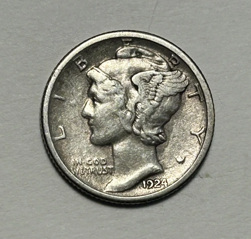 1924 S MERCURY DIME XF-