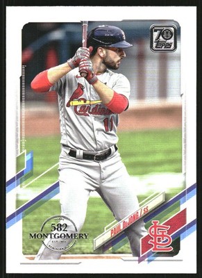 2021 Topps Factory Set 582 Montgomery Club #102 Paul DeJong