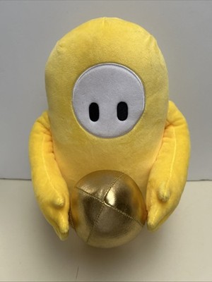 FALL GUYS Yellow Team Bean Skin Football Collectors Edition 12'' Plush - EUC