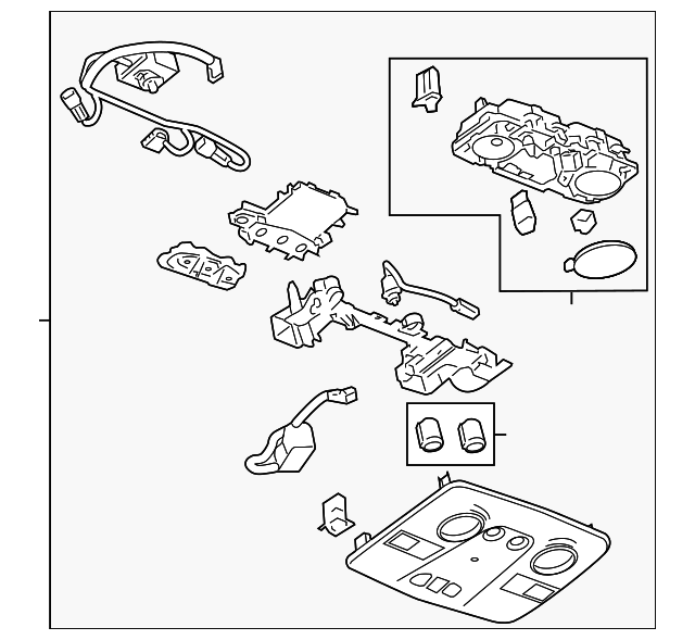Genuine GM Roof Console 25972449