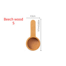 1PC Walnut Coffee Scoop, Solid Wood Scoop, Gram Scoop, Coffee Powder and Milk Po