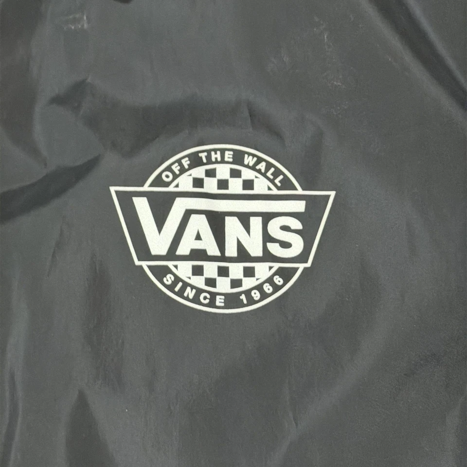 Original vintage style Vans Torrey Black Windbreaker Jacket lined Medium - Image 3 of 4