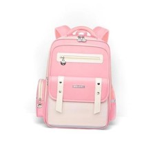 Kids Backpack for Kids, Lightweight Waterproof White Backpack for School, Pink