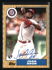 2022 Topps Update #87BA-JA Joan Adon 1987 Topps Auto