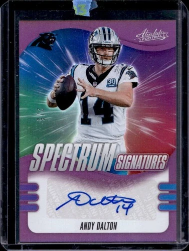 2025 Panini Absolute Andy Dalton Purple (RAW)