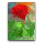 Red Rose #8 Art Card Limited 37/50 Edward Vela Signed (- -)