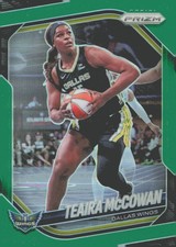 2025 Panini Prizm WNBA #48 Teaira McCowan Green Prizms