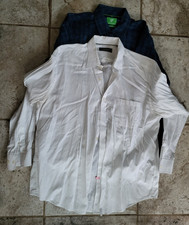 Two Nice Long Sleeve Men  s Button Up Dress Shirts Tasso Elba  Forsyth XL