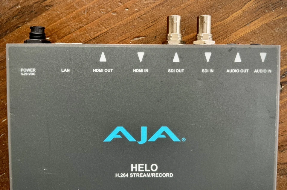 AJA Helo H.264 Live Encoder + Recorder, Strom, SDI/HDMI/Cat7 Kabel, KOSTENLOSER VERSAND - Bild 4 von 4