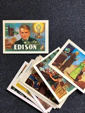 1930’s Thomas Alva Edison COMPLETE Set of 12 Cards Vintage ULTRA RARE