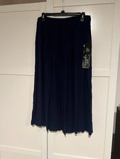 Vintage 100 silk navy Suzelle skirt